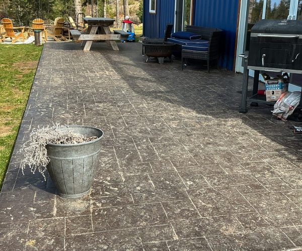 BEFORE photo of patio