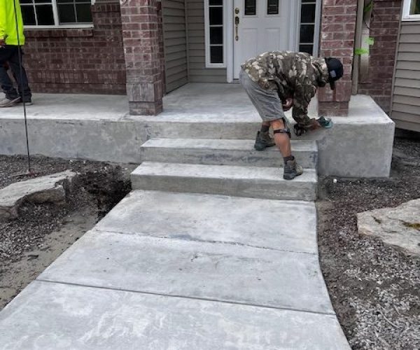Steps/patio before