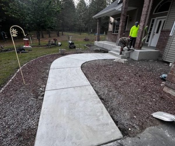 Walkway before